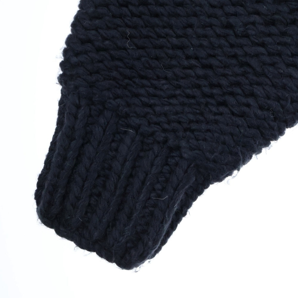 DESCENDANT(ディセンダント) 23AW MAIN NOT CABLE KNIT アクリルウール ケーブルニット セーター ブラック 232MADS-KNM05