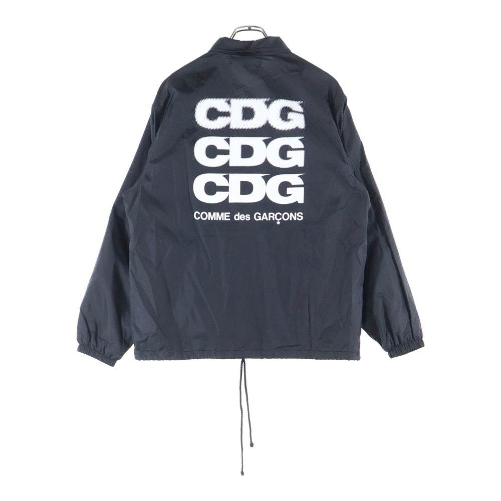 COMME des GARCONS CDG(コムデギャルソン シーディージー) COACH JACKET バックロゴプリント ナイロン コーチジャケット ブラック SZ-J004 AD2022