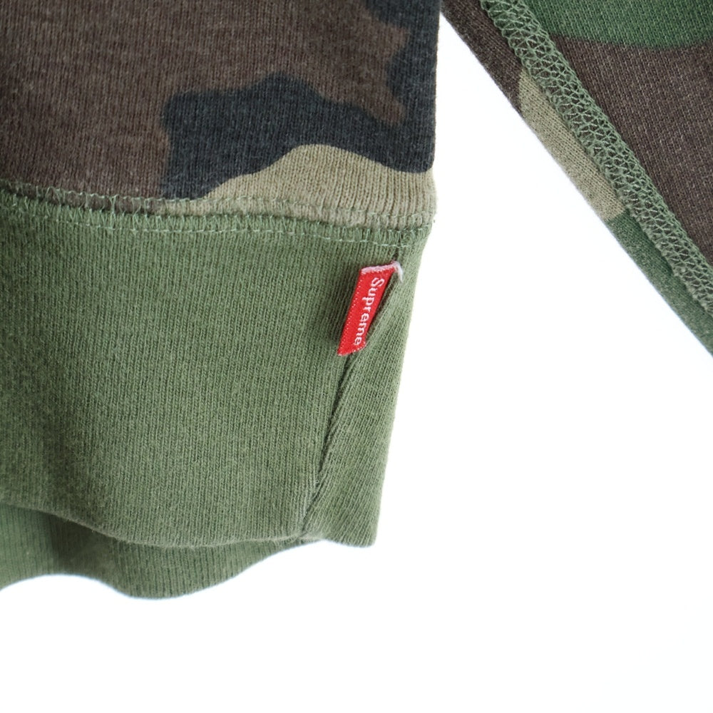 SUPREME(シュプリーム) 15AW Box Logo Crewneck カモフラージュ 迷彩 ボックスロゴ クルーネック スウェット トレーナー カーキ