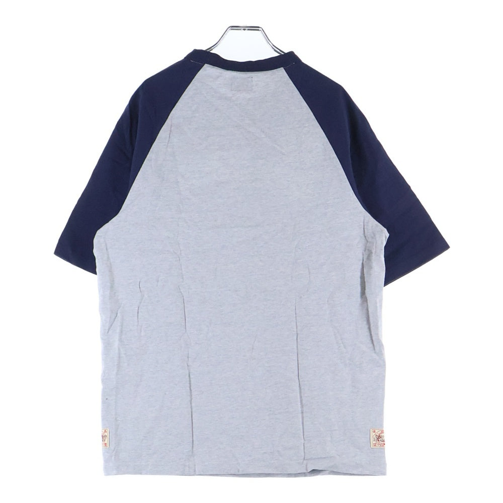 Palace Skateboards(パレススケートボーズ) 24SS ×Evisu Seagull Raglan T-shirt エビス シーガル ラグラン 半袖Tシャツ カットソー グレー P24EVES002