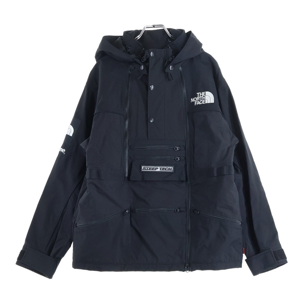 SUPREME(シュプリーム) 16SS ×THE NORTH FACE Steep Tech Hooded Jacket ノースフェイス スティープテック フーデット アノラックパーカー ジャケット ブラック NP01601I