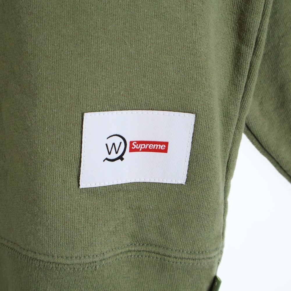 SUPREME(シュプリーム) 21AW ×WTAPS Crewneck ダブルタップス ロゴプリント クルーネック スウェット トレーナー カーキ