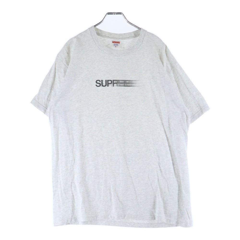 SUPREME(シュプリーム) Motion Logo Tee モーション ロゴプリント クルーネック 半袖Tシャツ カットソー グレー