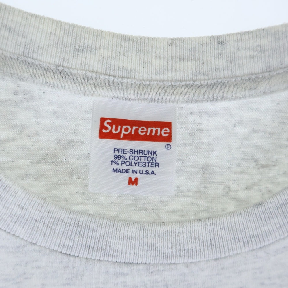 SUPREME(シュプリーム) Motion Logo Tee モーション ロゴプリント クルーネック 半袖Tシャツ カットソー グレー