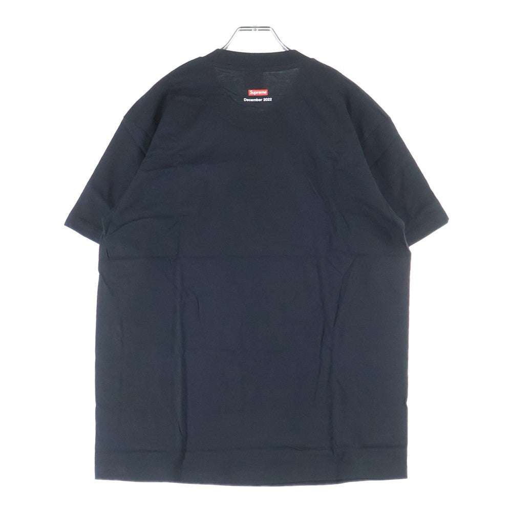 SUPREME(シュプリーム) 22AW Cigarette Tee シガレット クルーネック 半袖Tシャツ カットソー ブラック