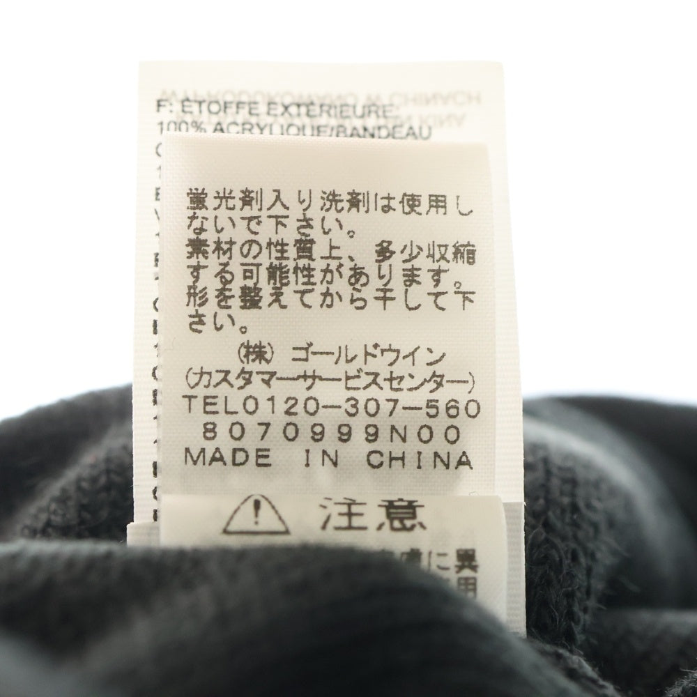 SUPREME(シュプリーム) 18AW ×THE NORTH FACE Expedition Fold Beanie ノースフェイス ロゴ フォールド ビーニー ニット帽 帽子 ブラック NN41803I
