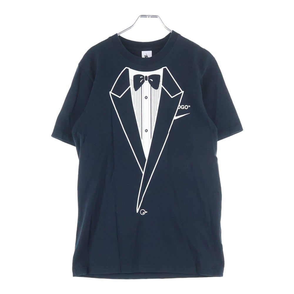 NIKE(ナイキ) ×OFF-WHITE NRG A6 TEE フロントプリント クルーネック 半袖Tシャツ カットソー ブラック BQ0827-010