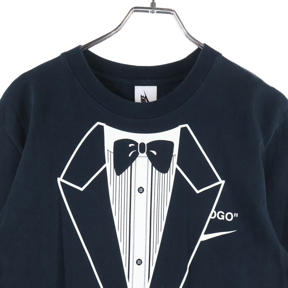 NIKE(ナイキ) ×OFF-WHITE NRG A6 TEE フロントプリント クルーネック 半袖Tシャツ カットソー ブラック BQ0827-010