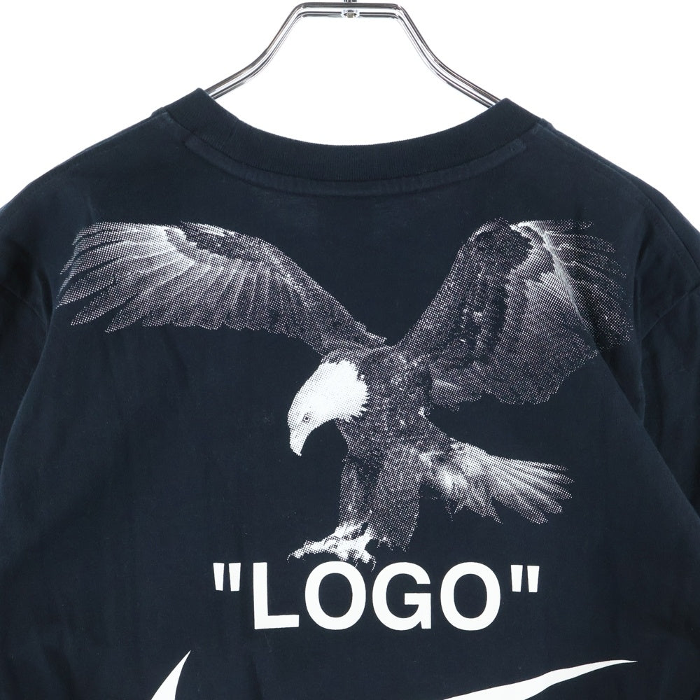 NIKE(ナイキ) ×OFF-WHITE NRG A6 TEE フロントプリント クルーネック 半袖Tシャツ カットソー ブラック BQ0827-010