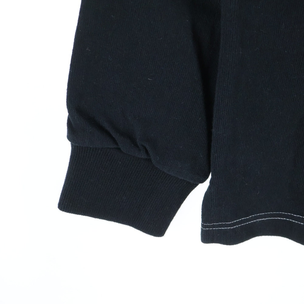 SUPREME(シュプリーム) 16AW L/S Split Rugby スプリット ラグビー ラガー 長袖ポロシャツ ブラック/ホワイト