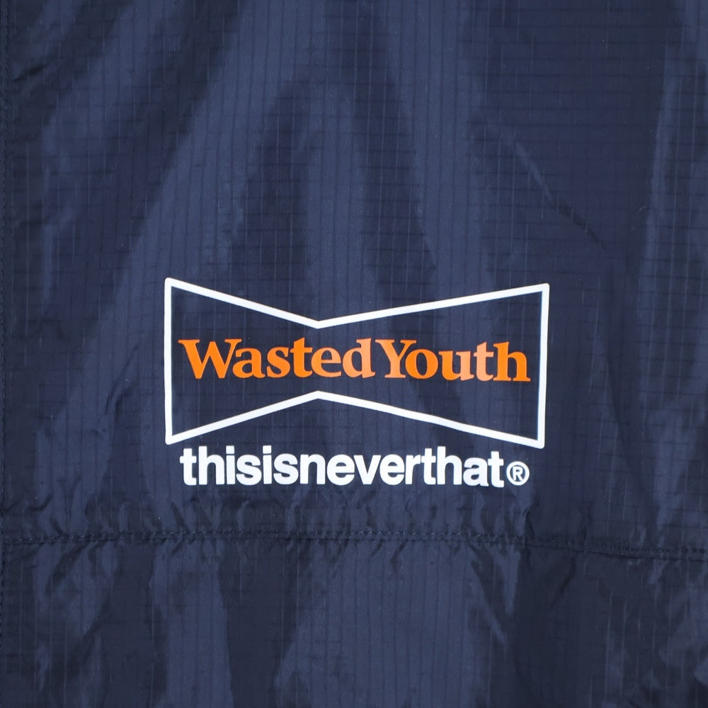 THISISNEVERTHAT(ディスイズネバーザット) ×Wasted Youth DBMA Ripstop Jacket ウエステッドユース ナイロン マウンテンパーカー ジャケット ブラック WY21SOW002
