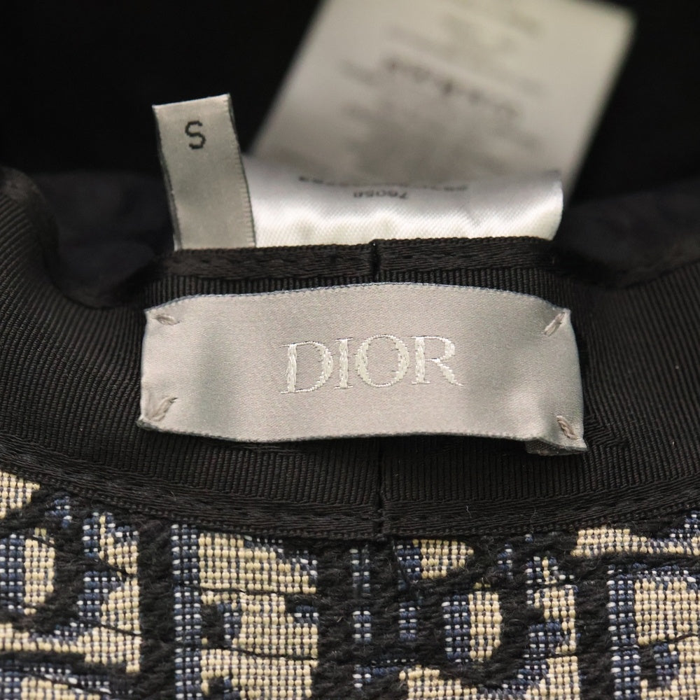 DIOR(ディオール) オブリーク総柄 ローラー付き バケットハット 帽子 ネイビー 293C906G5763