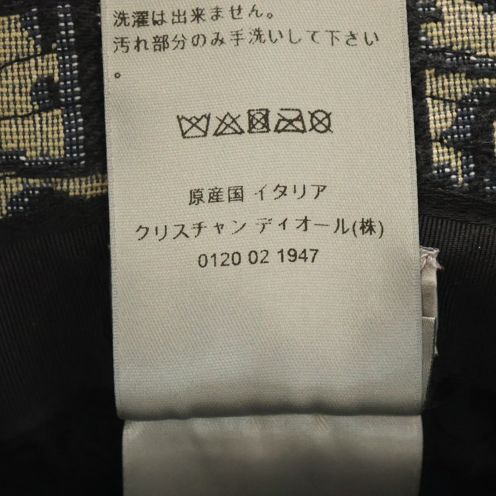 DIOR(ディオール) オブリーク総柄 ローラー付き バケットハット 帽子 ネイビー 293C906G5763