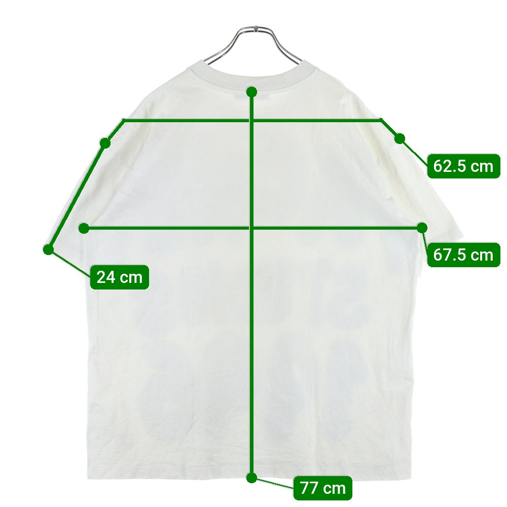 Acne Studios(アクネ ストゥディオズ) 1996 スプレーアニメーション ロゴプリント クルーネック 半袖Tシャツ カットソー ホワイト/ブラック FN-UX-TSHI000116