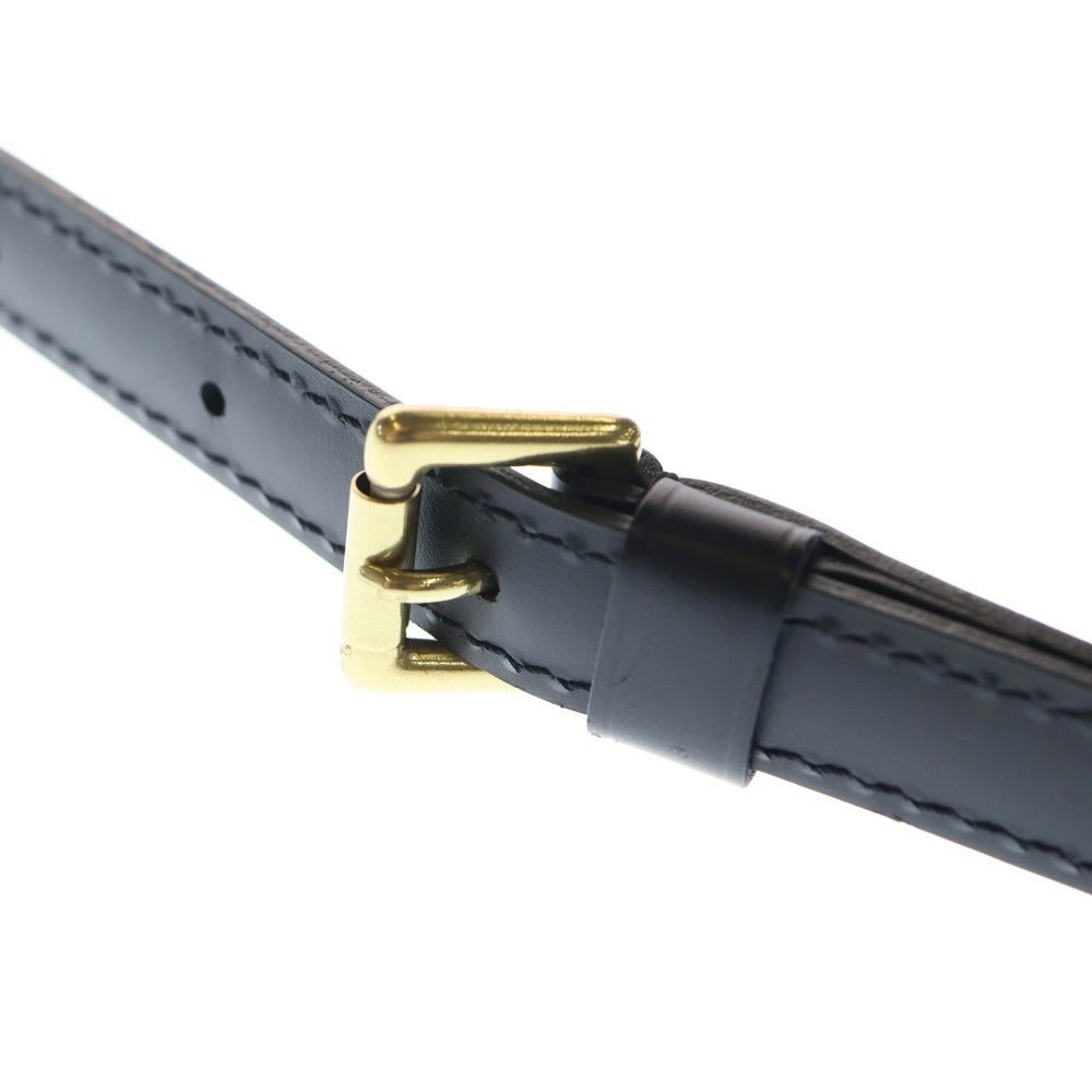 LOUIS VUITTON(ルイヴィトン) レザー ショルダーストラップ ブラック/ゴールド レディース
