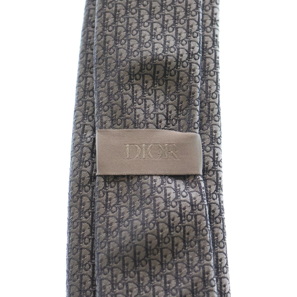 DIOR(ディオール) オブリーク ジャガード シルク ネクタイ グレー