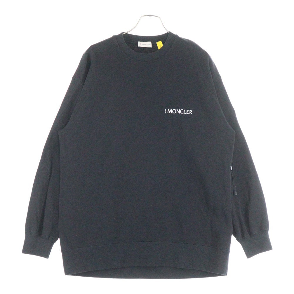MONCLER(モンクレール) 22AW ×HYKE SWEATSHIRT ハイク クルーネック ロゴ スウェット トレーナー ブラック H209K8G00001 M2719