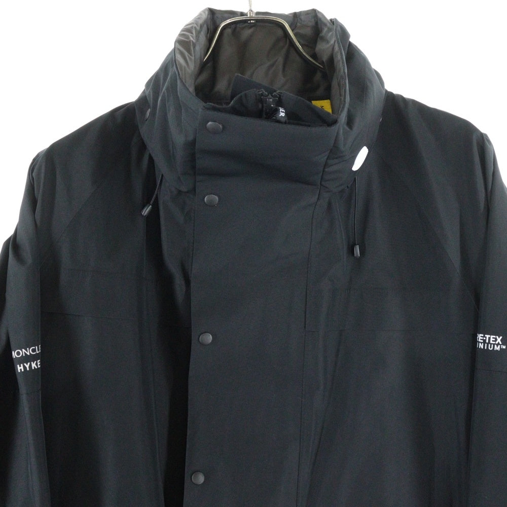 MONCLER(モンクレール) 22AW ×HYKE RHONESTOCKIS ハイク ローネストキス ゴアテックス シェルジャケット ブラック H209K1A00003 M2518