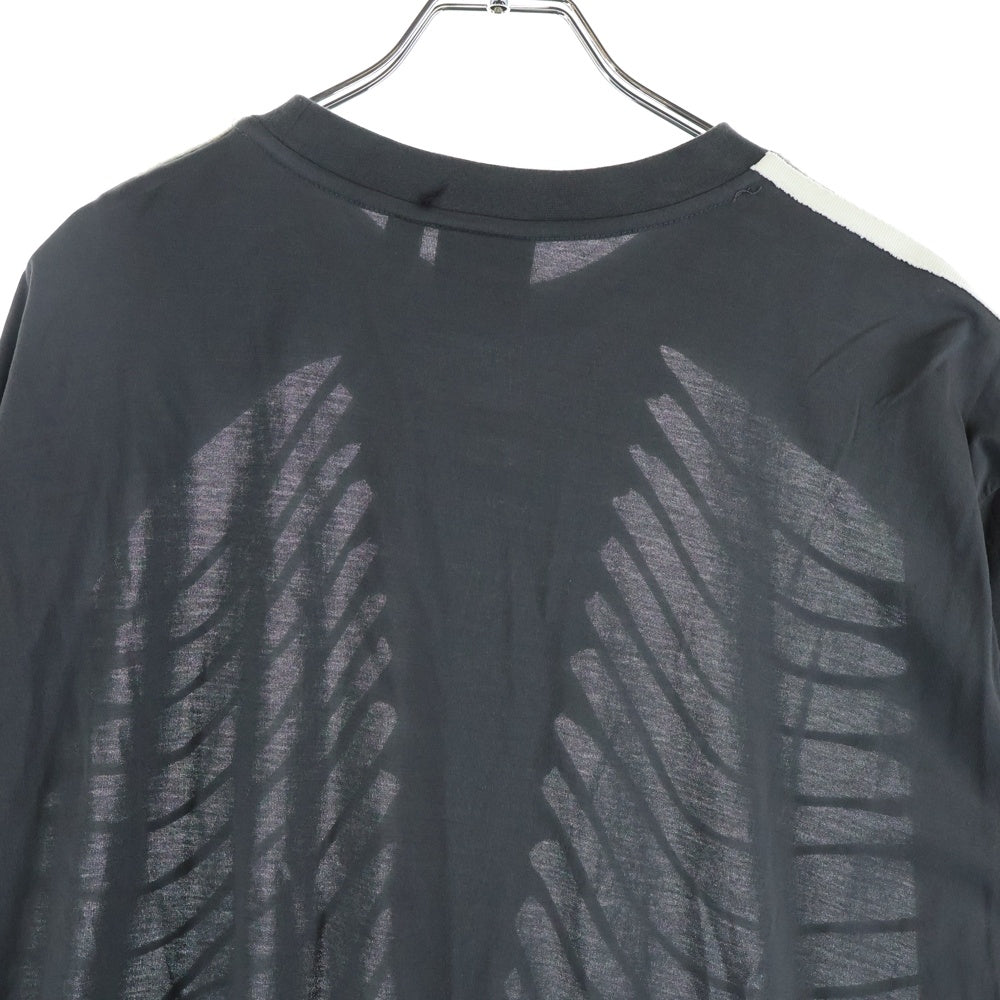 adidas(アディダス) 25SS ×AVAVAV CUT OUT TEE アヴァヴァヴ カットアウト クルーネック半袖Tシャツ カットソー グレー JP4858