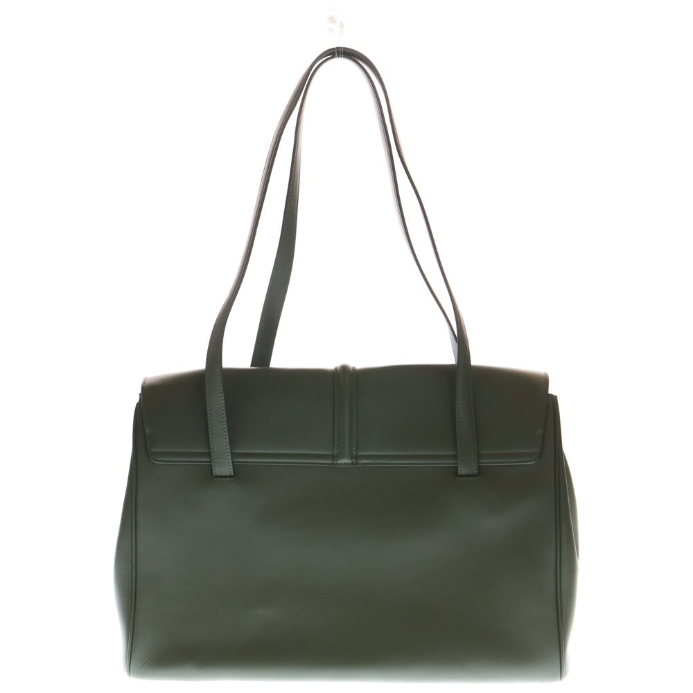 CELINE(セリーヌ) ソフト16セーズ ラージ レザー ショルダーバッグ カーキ レディース
