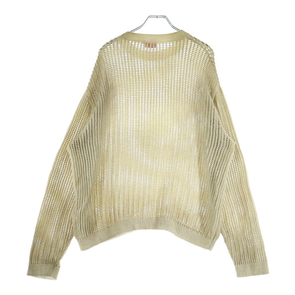 DIESEL(ディーゼル) K-SKUAT リラックスフィット オールメッシュ プルオーバーニット セーター アイボリー A17868