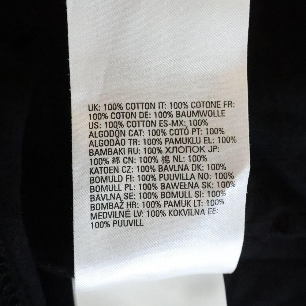 DIESEL(ディーゼル) T-DIEGOR-K59 発泡 ロゴプリント クルーネック半袖Tシャツカットソー ブラック/オレンジ A08689