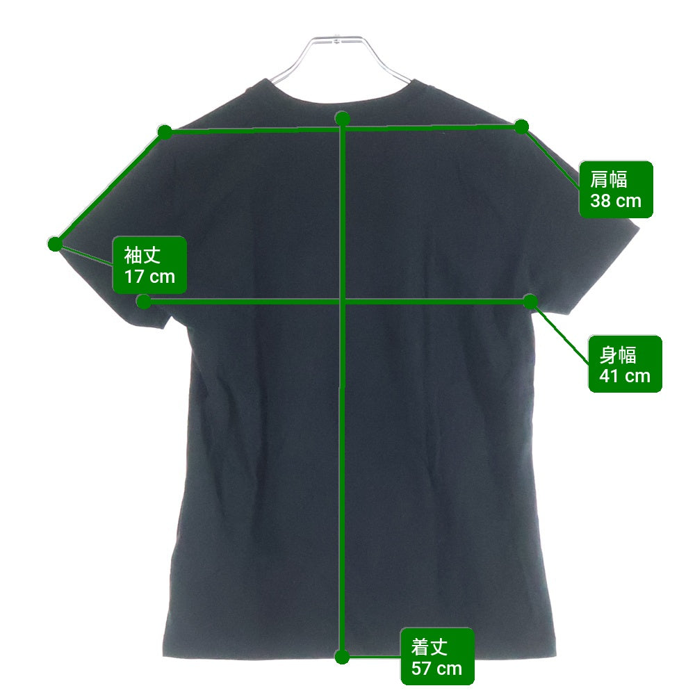 DIESEL(ディーゼル) T-DIEGOR-K59 発泡 ロゴプリント クルーネック半袖Tシャツカットソー ブラック/オレンジ A08689