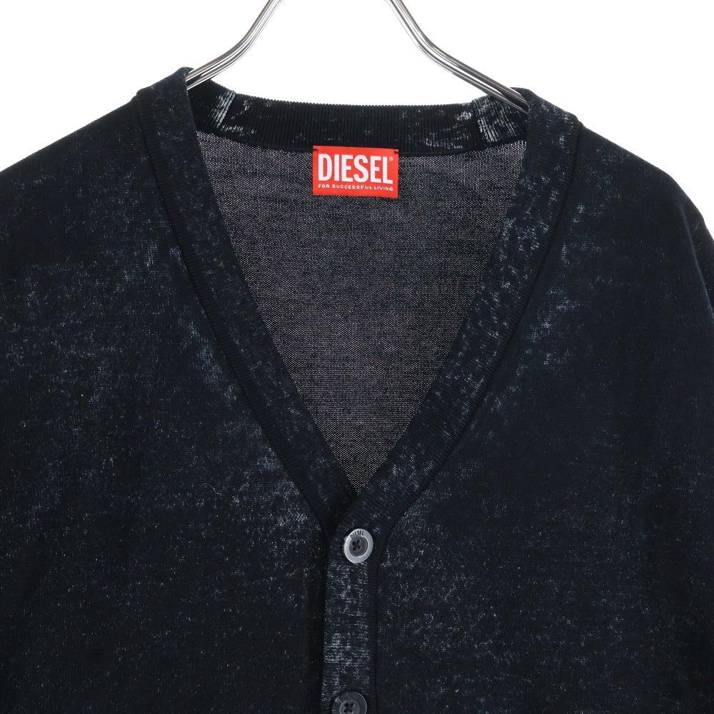 DIESEL(ディーゼル) K-LAREMCE-CARDIGAN-B ニット カーディガン ブラック A11190