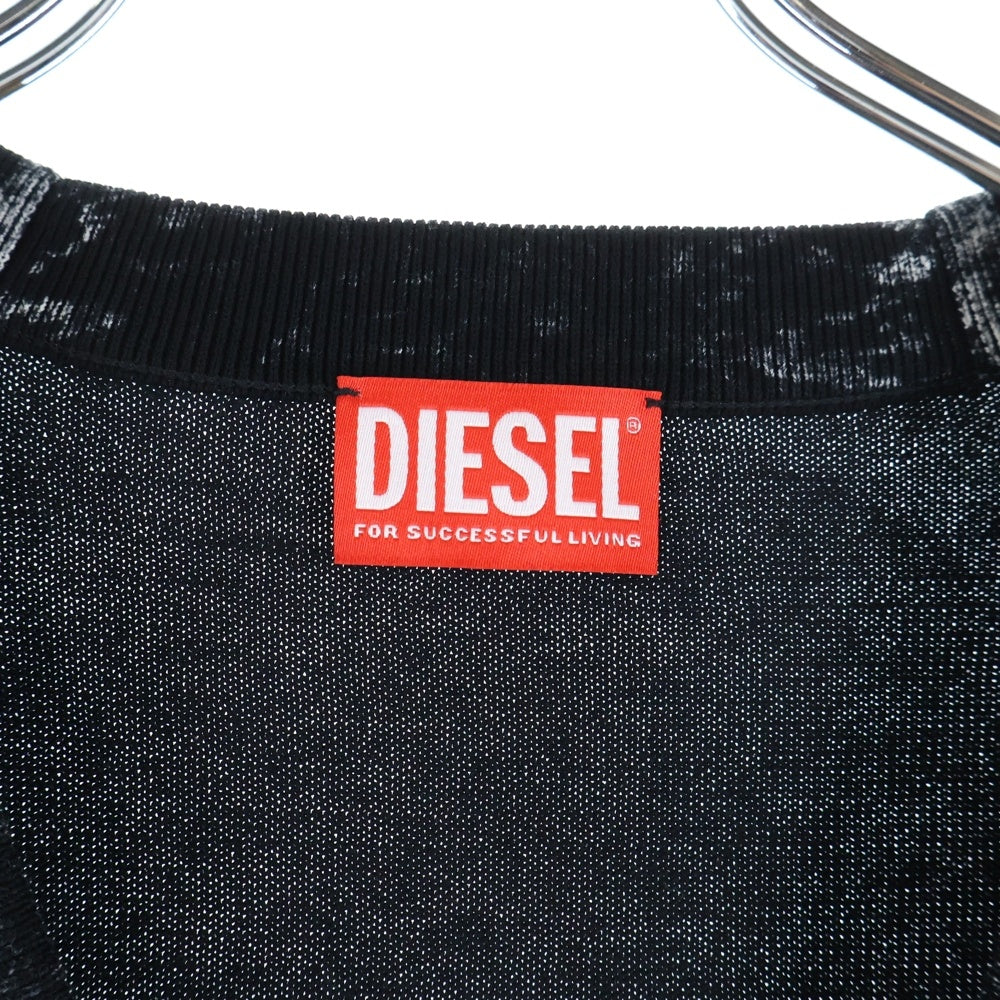 DIESEL(ディーゼル) K-LAREMCE-CARDIGAN-B ニット カーディガン ブラック A11190