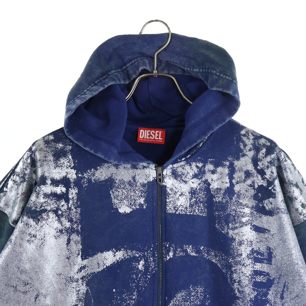 DIESEL(ディーゼル) S-LOXTY-ZIP ジップアップ スウェットパーカー ブルー A16147