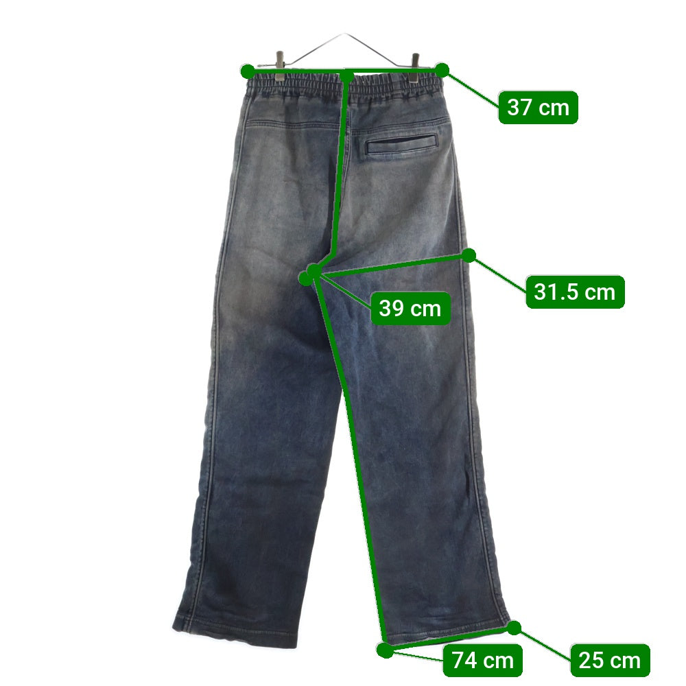 DIESEL(ディーゼル) D-MARTIANS TRACK ストレートレッグ ウォッシュド加工 トラックデニムパンツ インディゴ A11941