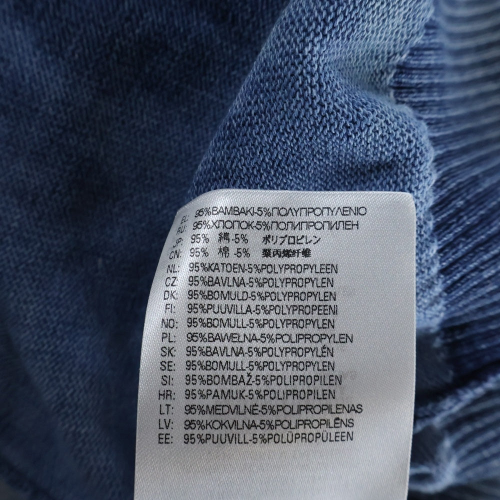 DIESEL(ディーゼル) K-ZENO デニムモチーフ ニットカーディガン ブルー A12462