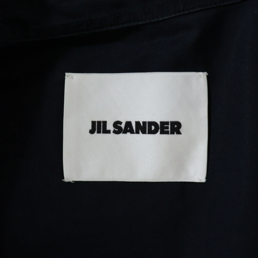 JIL SANDER(ジルサンダー) 22SS Boxy Fit Shirt ボクシーフィット コットン 半袖シャツ ブラック JSMU601726 MU245200