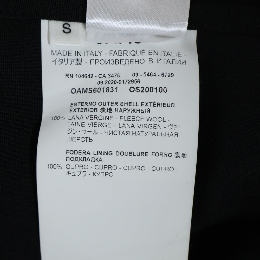 OAMC(オーエーエムシー) 21SS IAN SHIRT ウール ジップアップ 長袖シャツ ブラック 52-01-11-01009