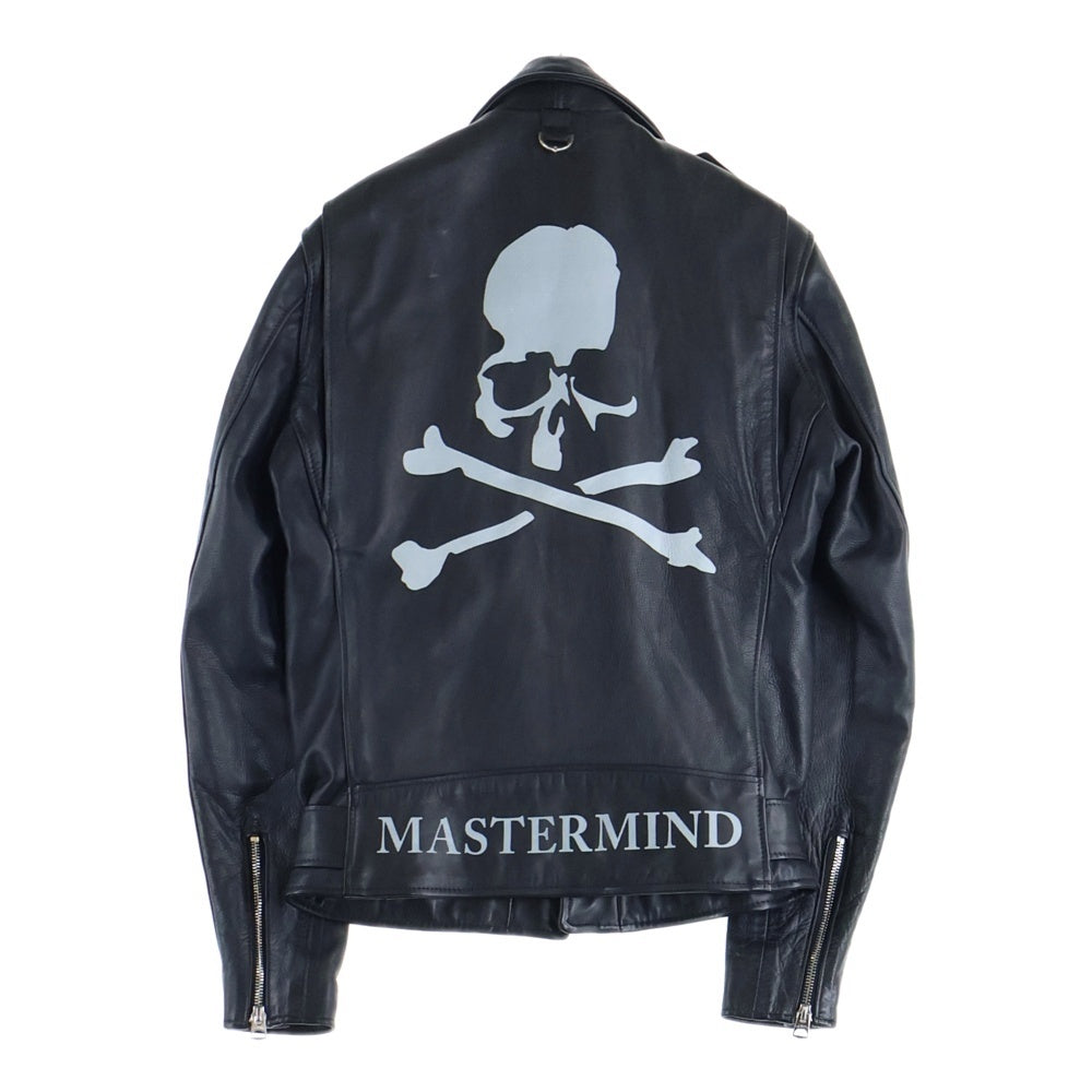 mastermind JAPAN(マスターマインドジャパン) ×Schott One Star Riders 613MM ショット ワンスター レザー ダブルライダースジャケット ブラック 996-9217613