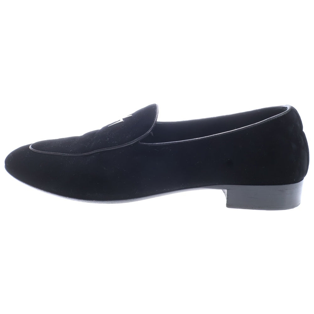 GIUSEPPE ZANOTTI(ジュゼッペ ザノッティ) ベルベット スリッポン ドレスシューズ ブラック