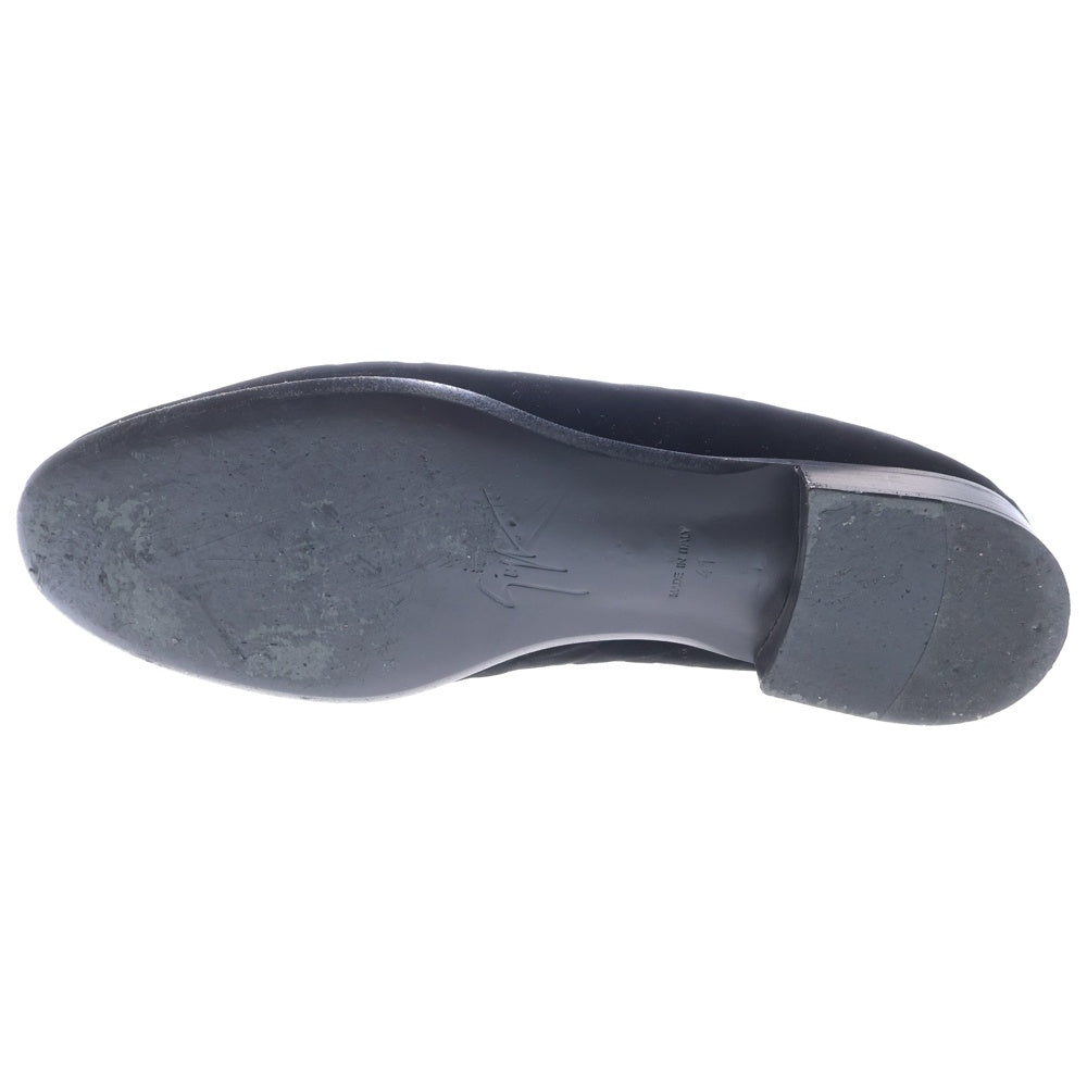 GIUSEPPE ZANOTTI(ジュゼッペ ザノッティ) ベルベット スリッポン ドレスシューズ ブラック