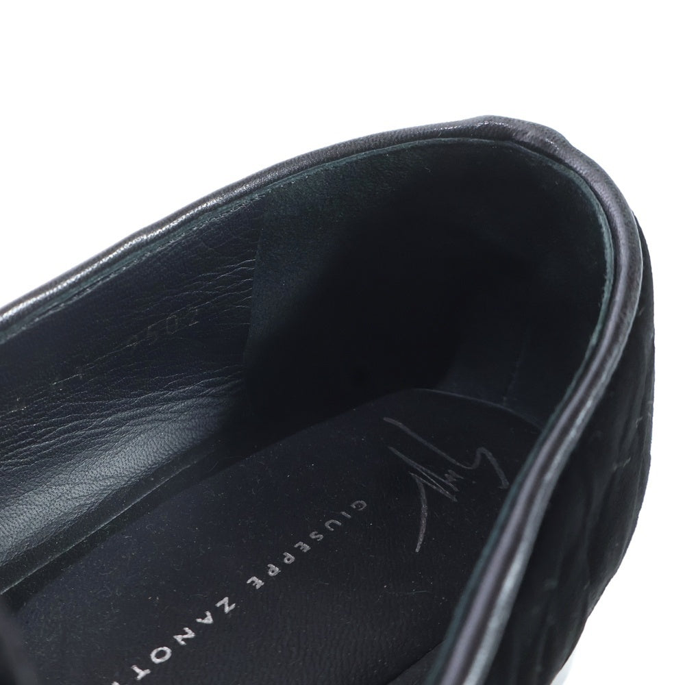GIUSEPPE ZANOTTI(ジュゼッペ ザノッティ) ベルベット スリッポン ドレスシューズ ブラック