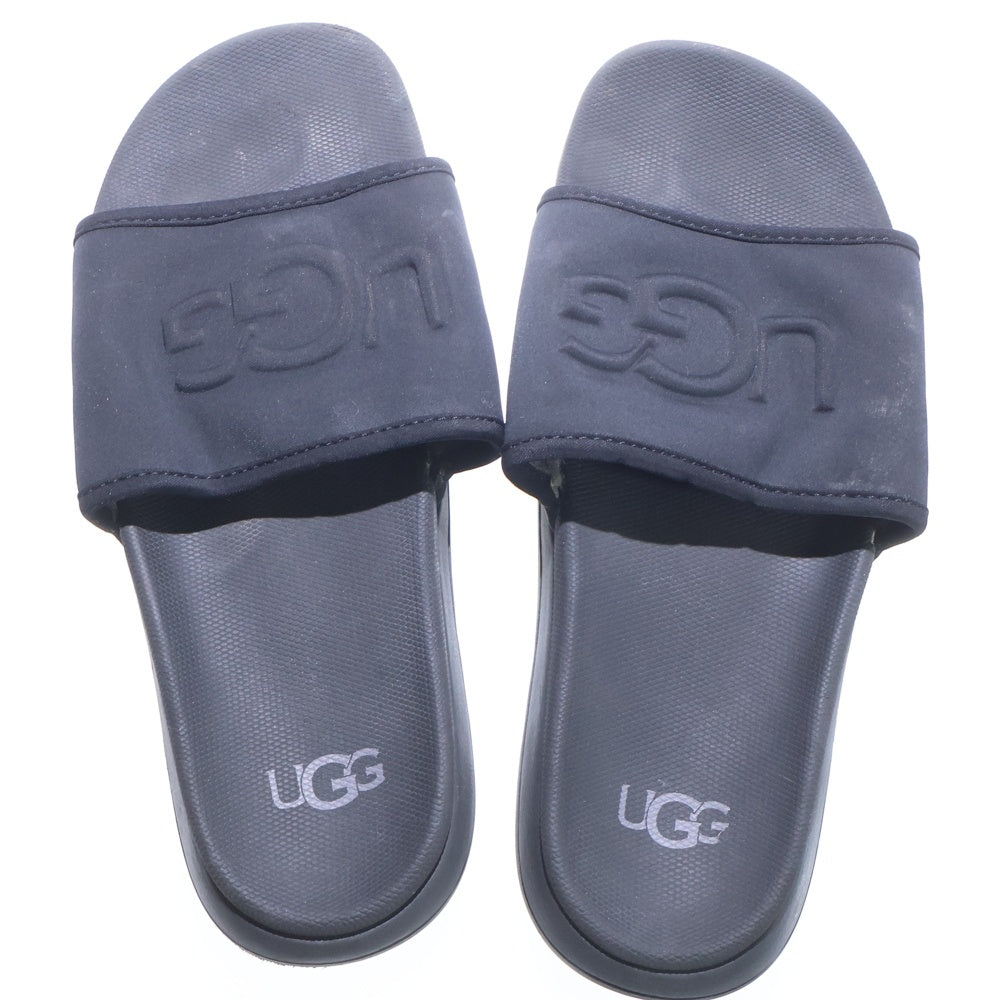 UGG(アグ) ロゴエンボス フラットサンダル ブラック