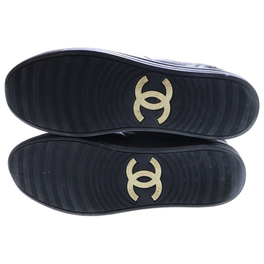 CHANEL(シャネル) ココマーク サイドジップハイカットスニーカーシューズ ブラック G29691