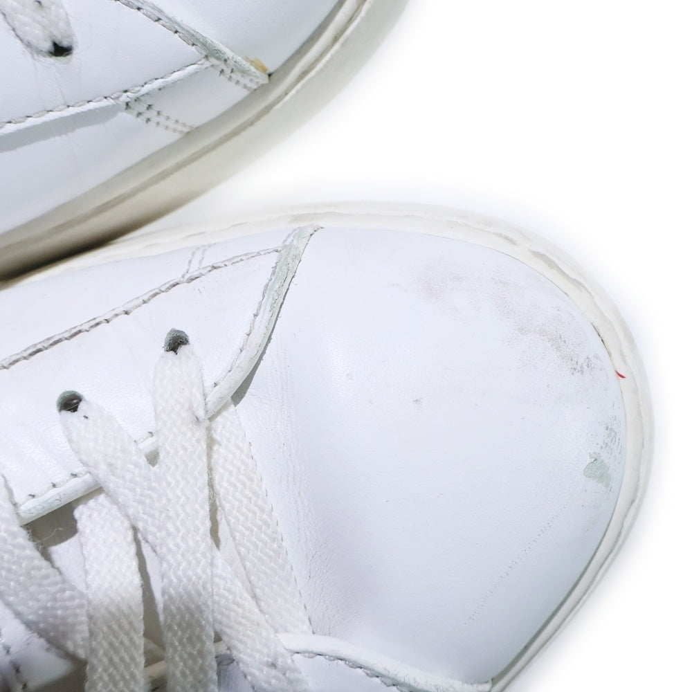 VALENTINO GARAVANI(ヴァレンチノガラヴァーニ) オープンディスコ ロックスタッズ レザー ローカットスニーカー ホワイト