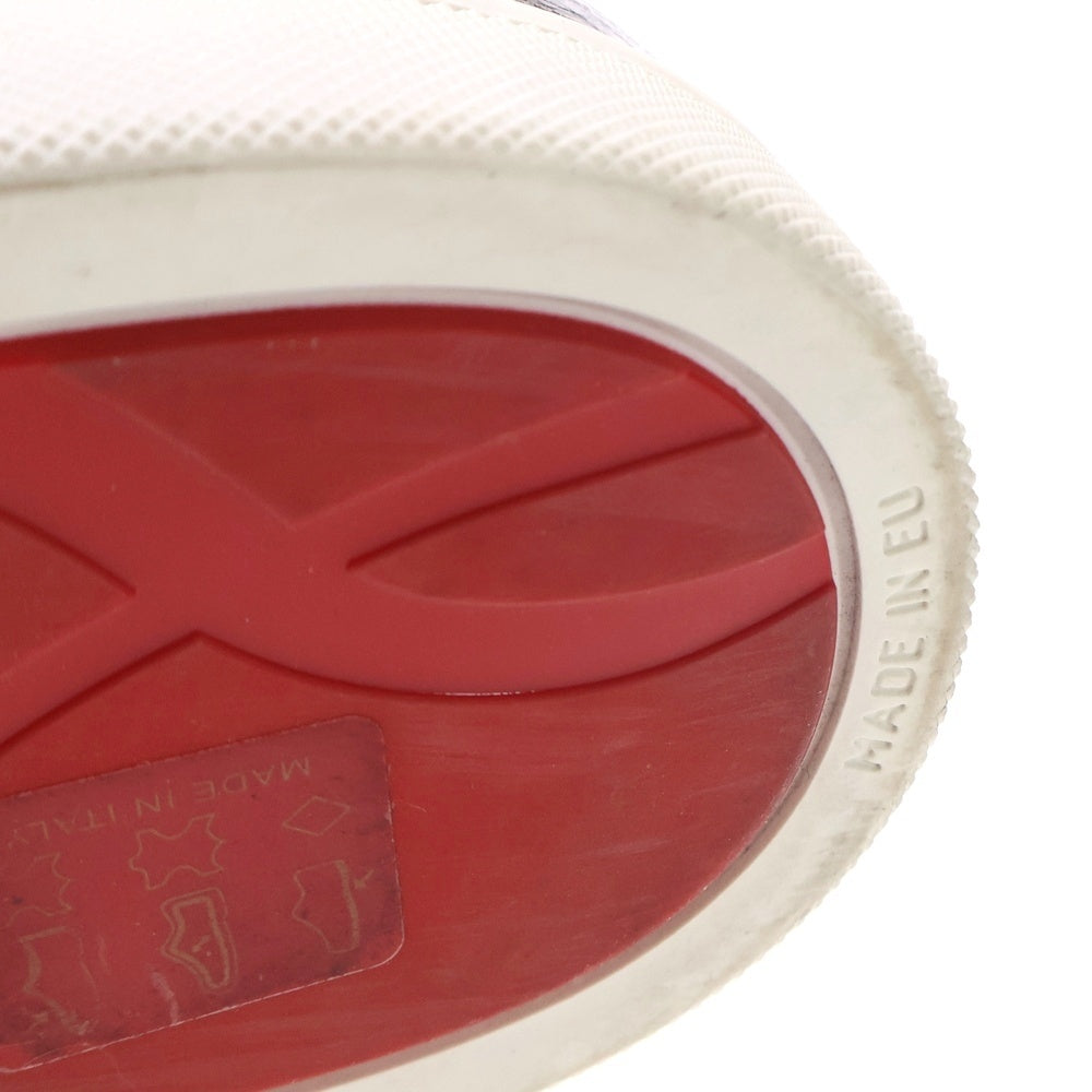 CHRISTIAN LOUBOUTIN(クリスチャンルブタン) Rantus Orlato Flat レザーハイカットスニーカーシューズ ダークシルバー