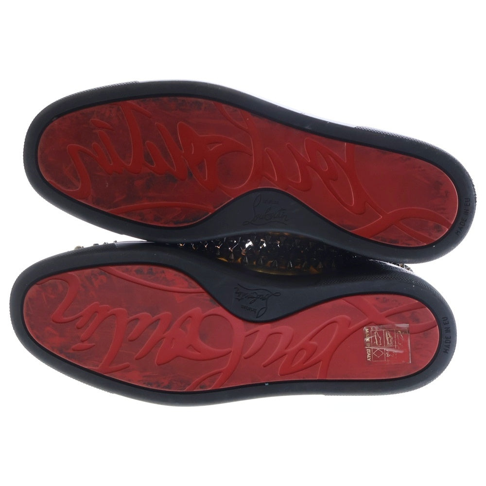CHRISTIAN LOUBOUTIN(クリスチャンルブタン) Louis スパンコール スパイクスタッズ ハイカットスニーカーシューズ ブラック/ゴールド
