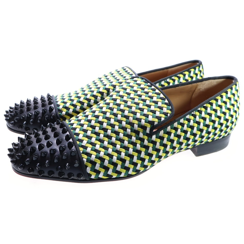 CHRISTIAN LOUBOUTIN(クリスチャンルブタン) Spike Loafer スパイク ローファー ブラック/イエロー