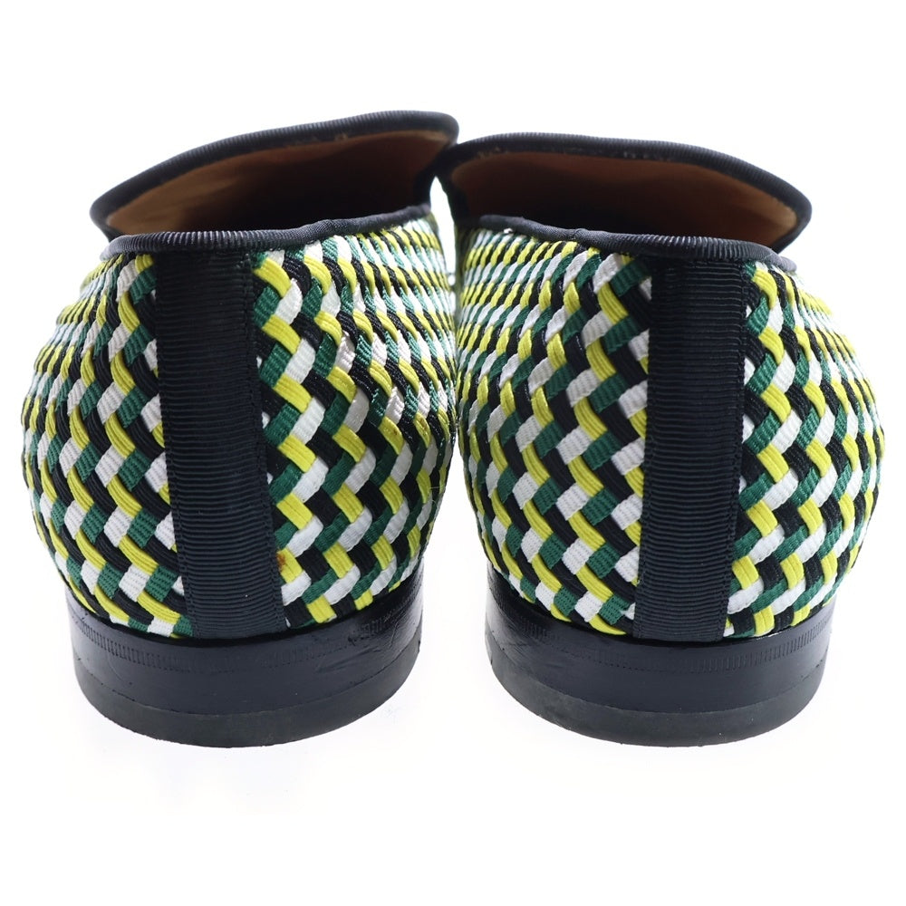 CHRISTIAN LOUBOUTIN(クリスチャンルブタン) Spike Loafer スパイク ローファー ブラック/イエロー