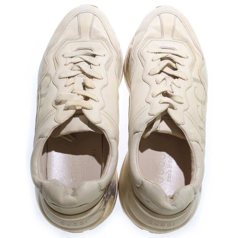 GUCCI(グッチ) RHYTON ライトン ヴィンテージロゴ ローカットスニーカー アイボリー 500877
