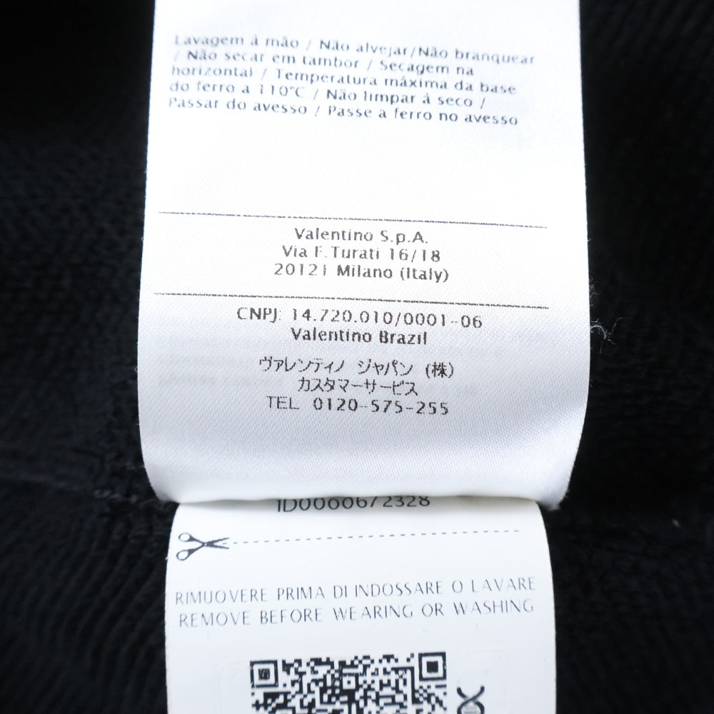 VALENTINO(ヴァレンティノ) Logo Crewneck ロゴクルーネックスウェットトレーナー ブラック SV3MF12K591