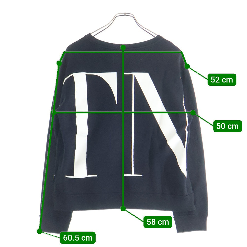 VALENTINO(ヴァレンティノ) Logo Crewneck ロゴクルーネックスウェットトレーナー ブラック SV3MF12K591