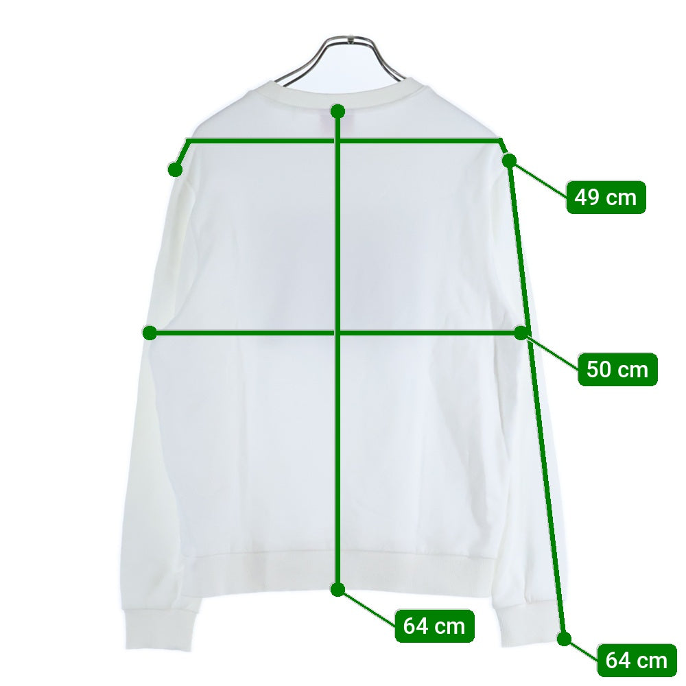 HUGO BOSS(ヒューゴボス) フロントロゴ クルーネックスウェットトレーナー ホワイト