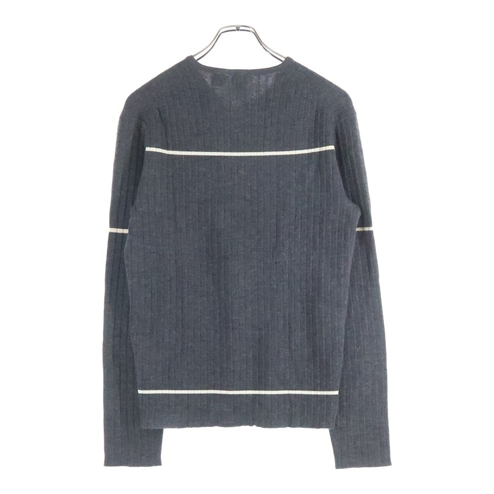 Armani Exchange(アルマーニ エクスチェンジ) Vネック ウールニットセーター グレー